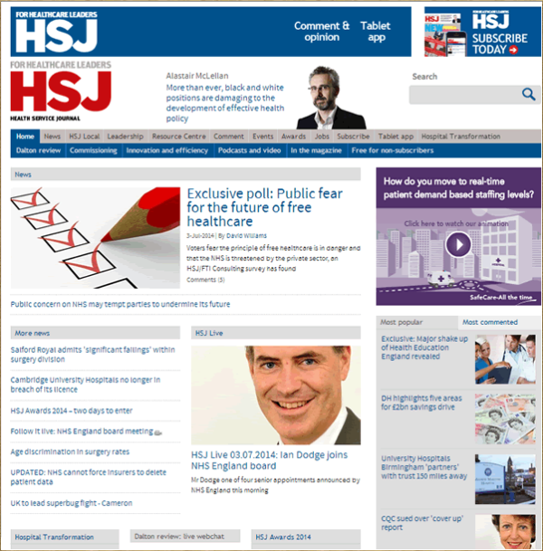 Best examples of online b2b communities HSJ