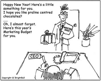 Marketing Budget cartoon