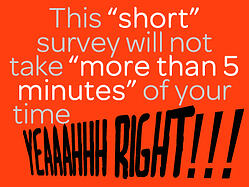 This short survey will not take more than 5 minutes