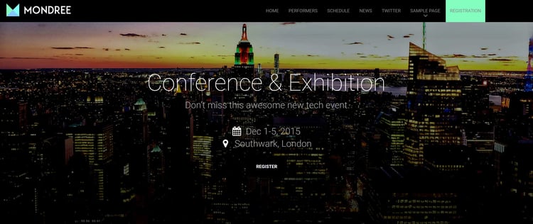 Mondree-The-Best-Event-Website-Templates