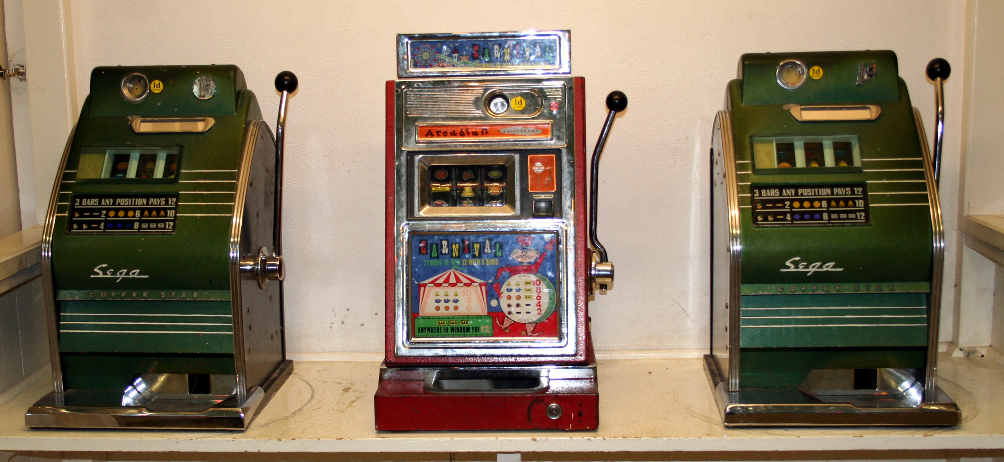 самые первые игровые автоматы